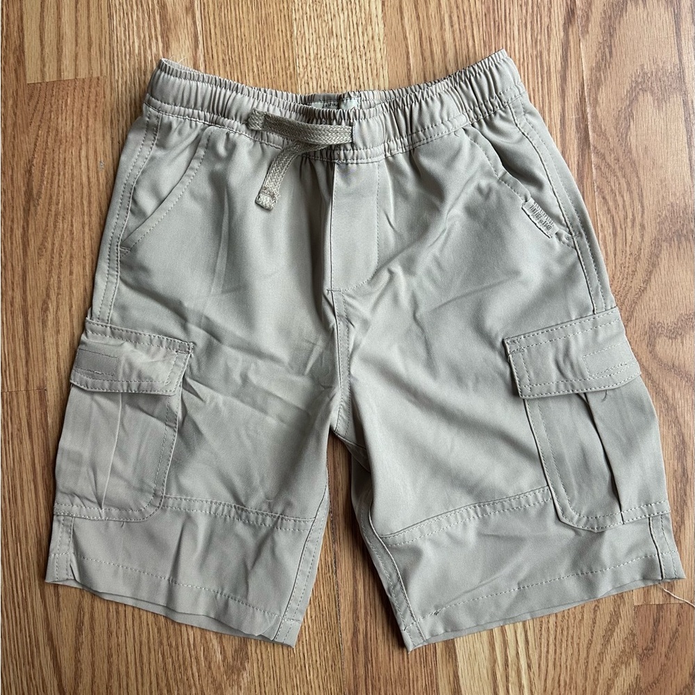 Boys Beige Cargo Shorts
